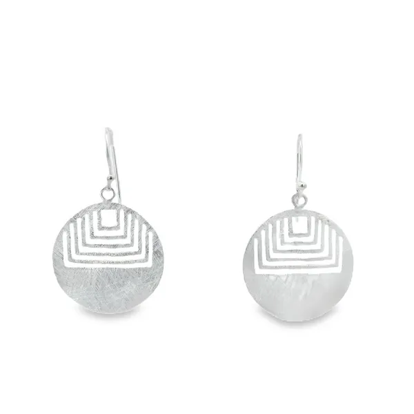 Sterling Silver Pierced Circle Earrings Erica DelGardo Jewelry Designs Houston, TX
