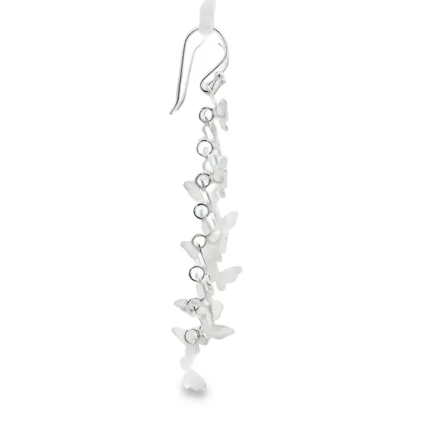 Sterling Silver Multi-Butterfly Dangle Earrings Image 2 Erica DelGardo Jewelry Designs Houston, TX