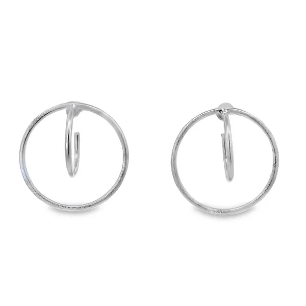 Sterling Silver Orbital Hoop Earrings Erica DelGardo Jewelry Designs Houston, TX