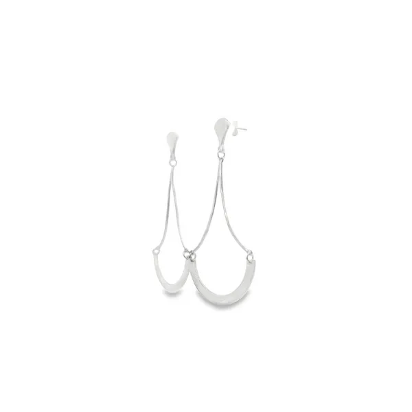 Sterling Silver Modern Chandelier Earrings Image 2 Erica DelGardo Jewelry Designs Houston, TX
