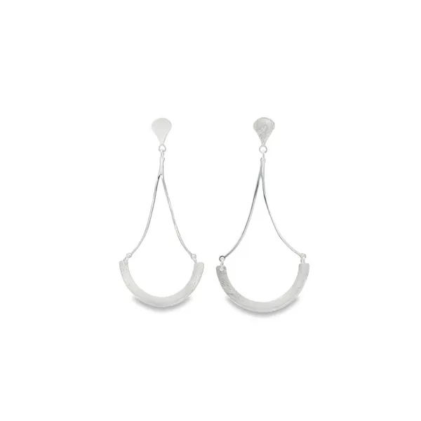 Sterling Silver Modern Chandelier Earrings Erica DelGardo Jewelry Designs Houston, TX