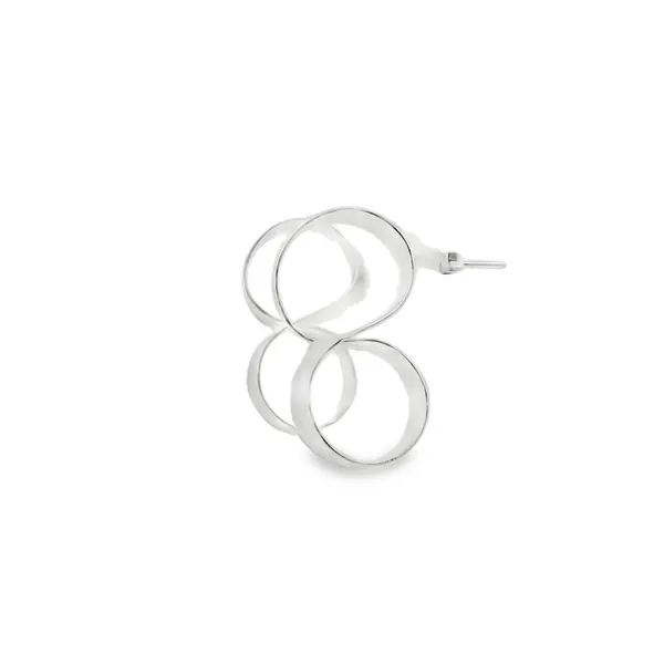Sterling Silver Figure 8 Stud Earrings Image 2 Erica DelGardo Jewelry Designs Houston, TX