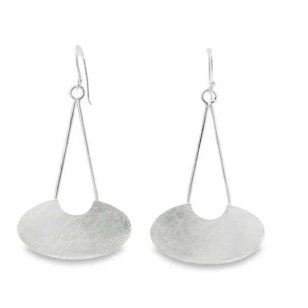 Sterling Silver Mid-Century Inspired Earrings Erica DelGardo Jewelry Designs Houston, TX
