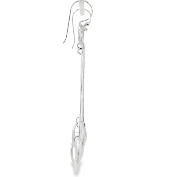 Sterling Silver Dangling Ring Earrings Image 2 Erica DelGardo Jewelry Designs Houston, TX