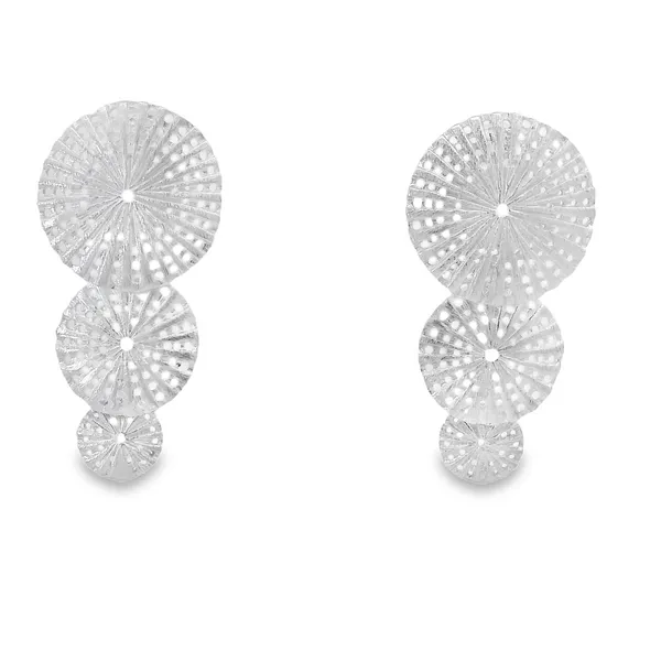 Sterling Silver 3 Whimsical Parasol Earrings Erica DelGardo Jewelry Designs Houston, TX