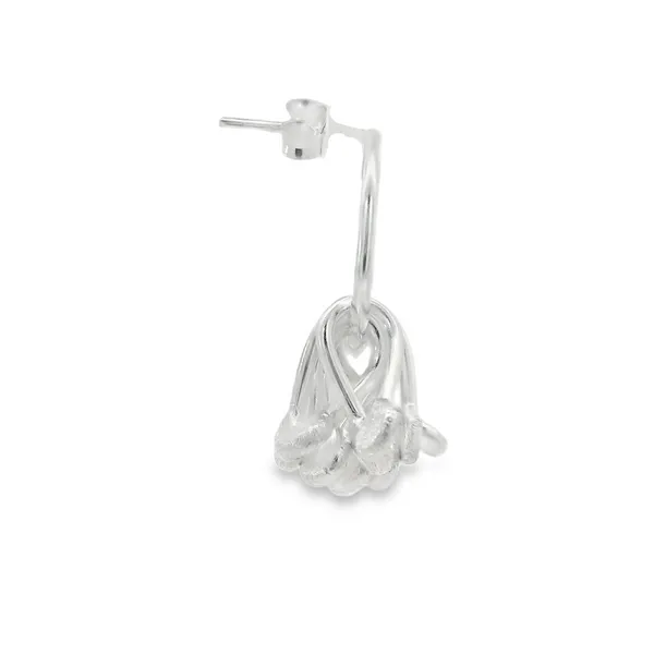 Sterling Silver Round Charm Earrings Image 2 Erica DelGardo Jewelry Designs Houston, TX