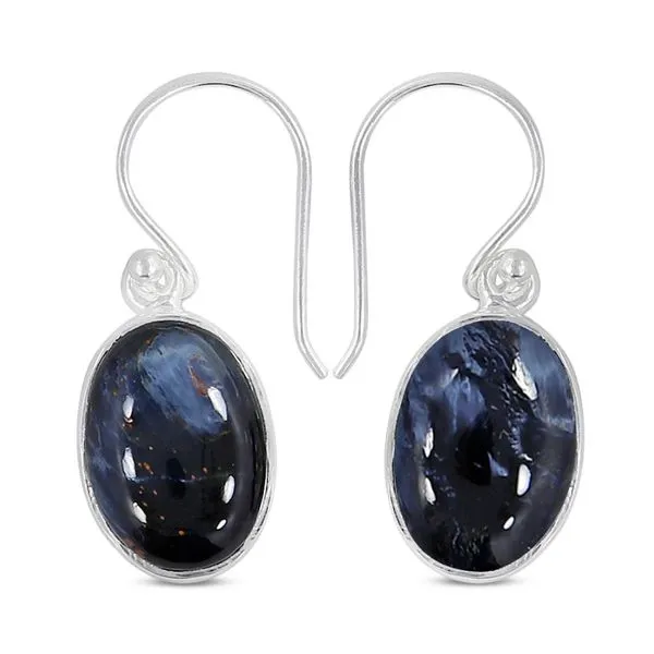 Sterling Silver Pietersite Earrings Erica DelGardo Jewelry Designs Houston, TX
