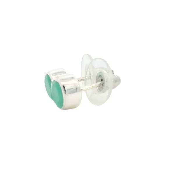Sterling Silver Emerald Studs Image 2 Erica DelGardo Jewelry Designs Houston, TX