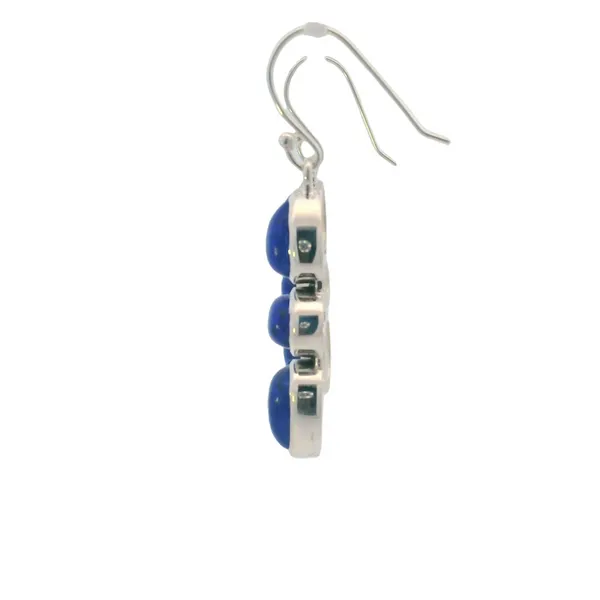 Sterling Silver Lapis Lazuli Earrings Image 2 Erica DelGardo Jewelry Designs Houston, TX