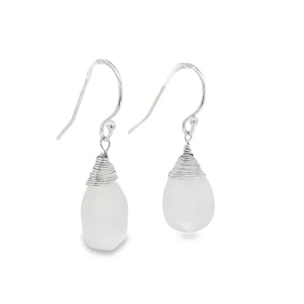 S.S. Moonstone Dangle Earrings Image 2 Erica DelGardo Jewelry Designs Houston, TX