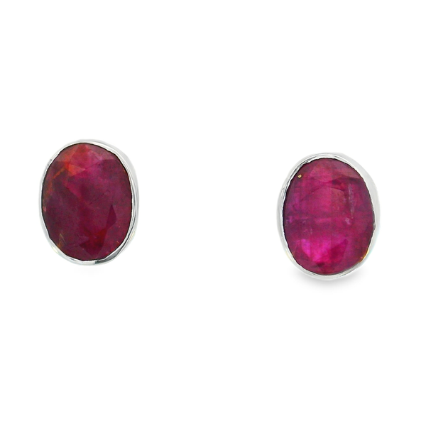 Sterling Silver Ruby Studs Erica DelGardo Jewelry Designs Houston, TX