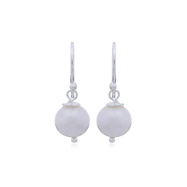 Sterling Silver Fresh Water Pearl Dangle Earrings Erica DelGardo Jewelry Designs Houston, TX