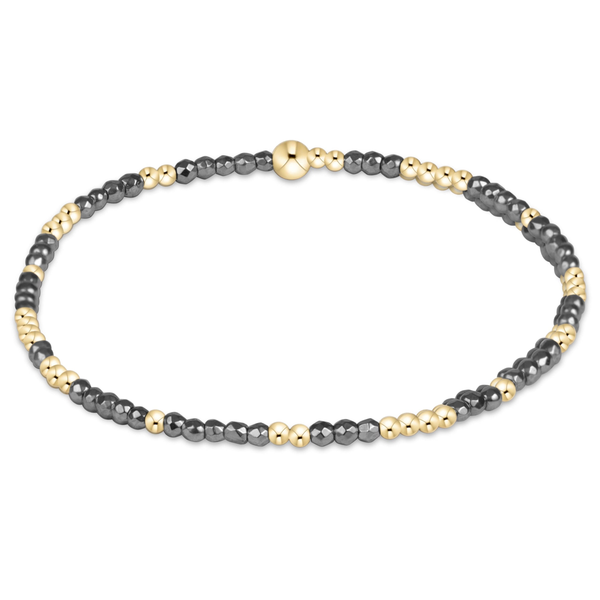 Hope Unwritten Silver Faceted Hematite 2mm Bracelet Erica DelGardo Jewelry Designs Houston, TX