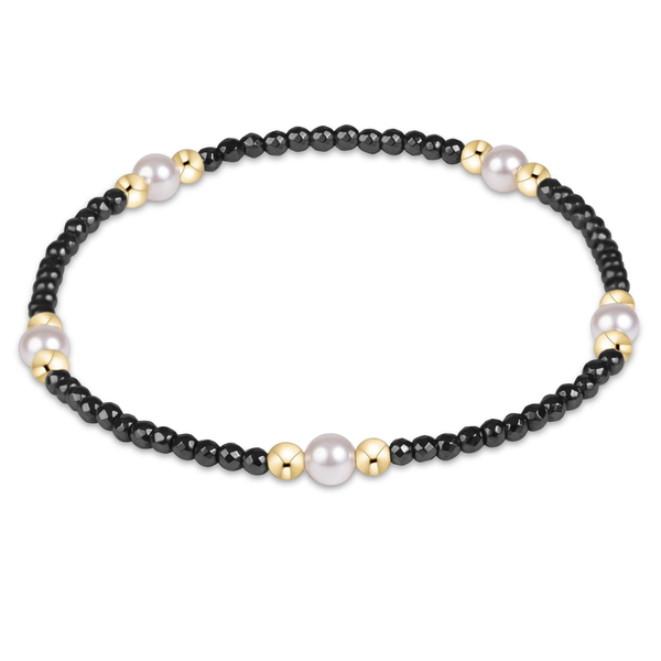 Purpose Pearl 4mm Faceted Hematite Bracelet Erica DelGardo Jewelry Designs Houston, TX