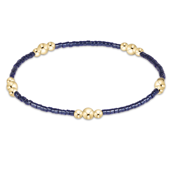 Hope Purpose Gold Bracelet - Navy Erica DelGardo Jewelry Designs Houston, TX