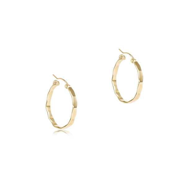 Scalloped Round Gold 1.25