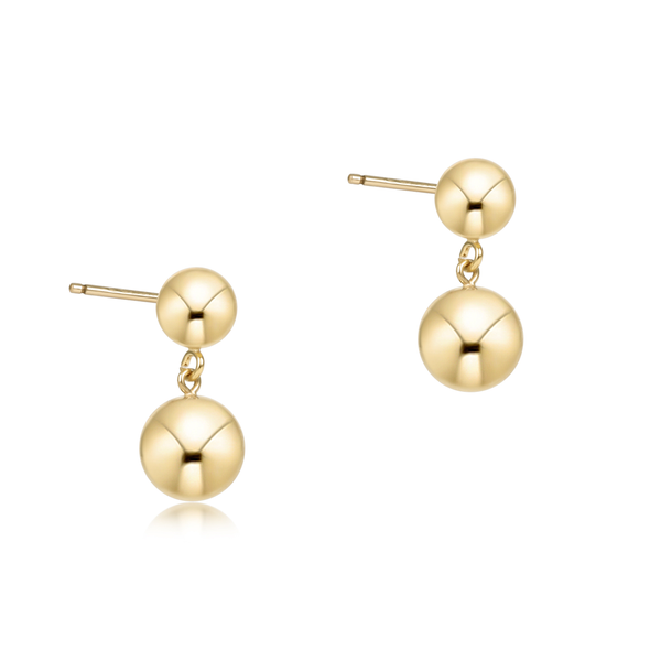 Classic 8mm Ball Drop Stud - Gold Erica DelGardo Jewelry Designs Houston, TX