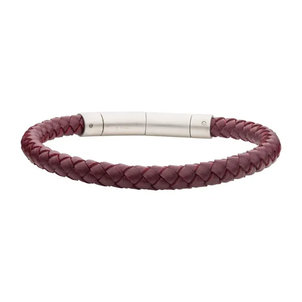 6mm Burgundy Cowhide Leather Bracelet Erica DelGardo Jewelry Designs Houston, TX