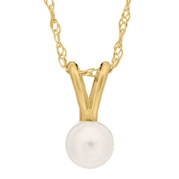 14KY Pearl Children's Necklace Image 3 Erica DelGardo Jewelry Designs Houston, TX