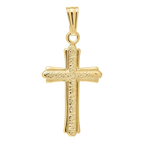 14KY Gold Cross Children's Necklace Erica DelGardo Jewelry Designs Houston, TX