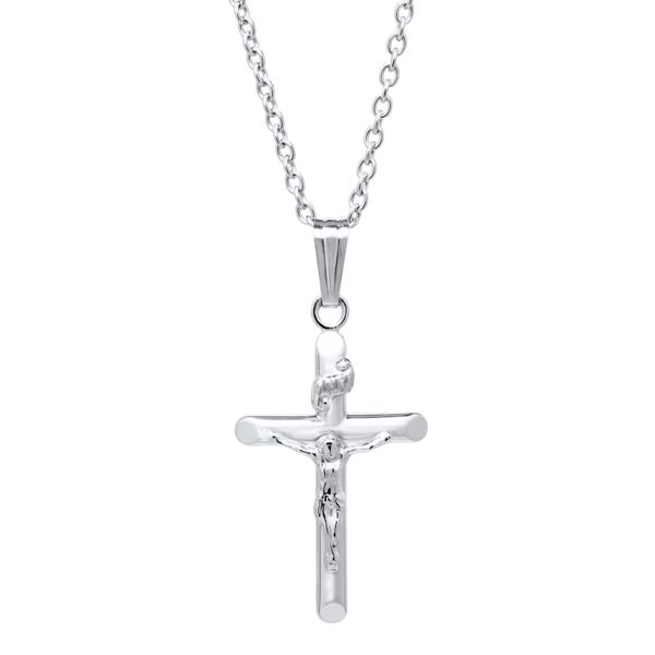 S.S. Crucifix Children's Necklace Image 2 Erica DelGardo Jewelry Designs Houston, TX