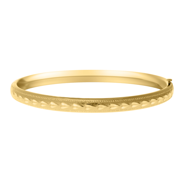 14K Gold-Filled Embossed Children's Bracelet Erica DelGardo Jewelry Designs Houston, TX