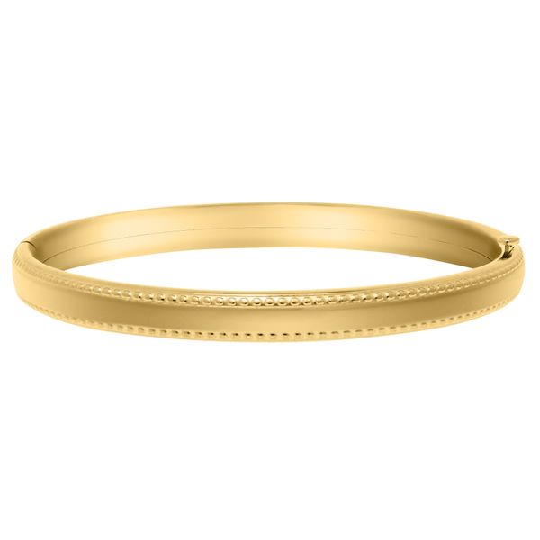 14K Gold-Filled Beaded Edge Children's Bracelet Erica DelGardo Jewelry Designs Houston, TX