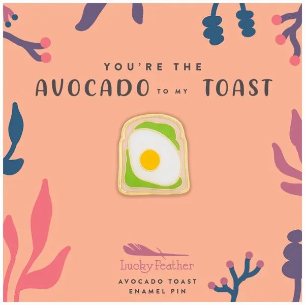 Avocado Toast Pin Image 3 Erica DelGardo Jewelry Designs Houston, TX