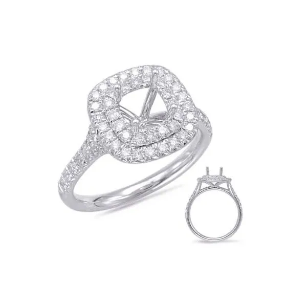 Double Halo Engagement Ring Erickson Jewelers Iron Mountain, MI
