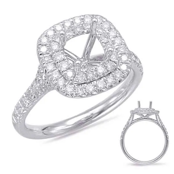 Double Halo Engagement Ring Erickson Jewelers Iron Mountain, MI