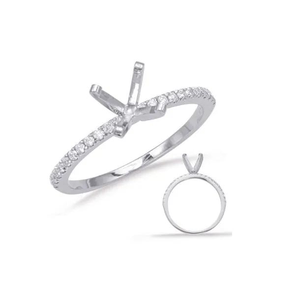 White Gold Engagement Ring Erickson Jewelers Iron Mountain, MI