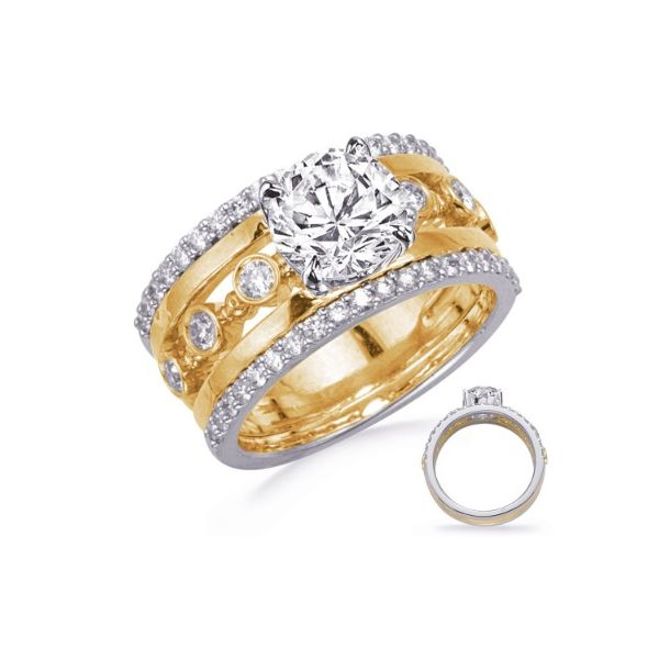 Wide Engagement Ring Erickson Jewelers Iron Mountain, MI