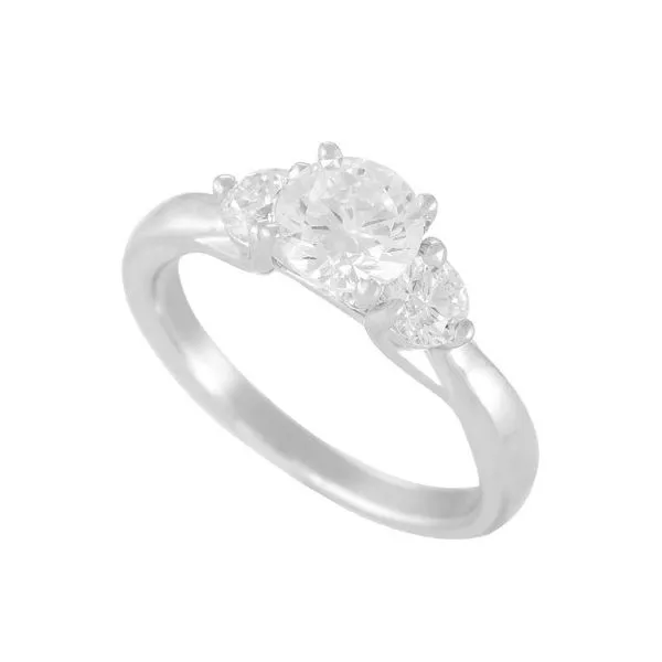 14Kt White Gold 3 Stone Style Diamond Engagement Ring Erickson Jewelers Iron Mountain, MI