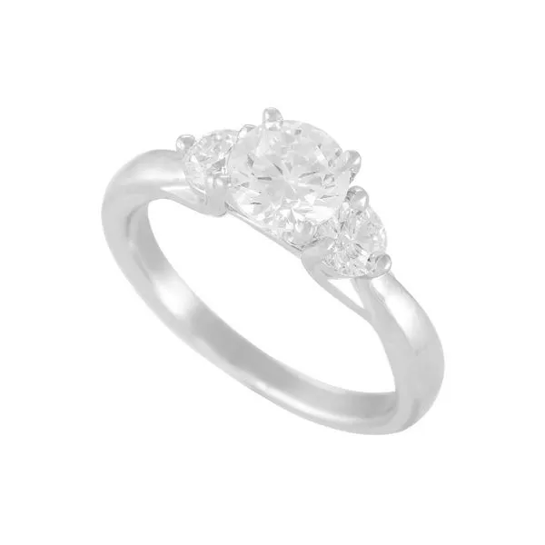 14Kt White Gold 3 Stone Style Diamond Engagement Ring Erickson Jewelers Iron Mountain, MI