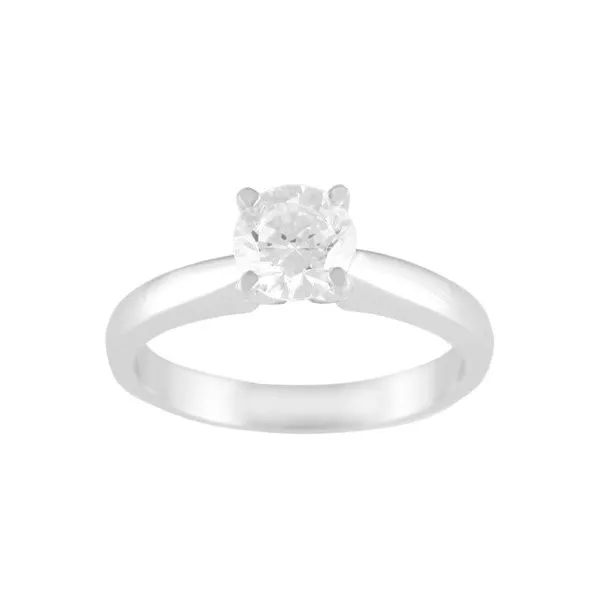 14K White Gold Solitaire Engagement Ring Erickson Jewelers Iron Mountain, MI