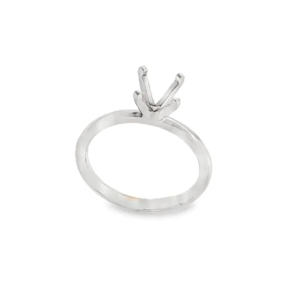 14K White Gold Solitaire Engagement Ring Erickson Jewelers Iron Mountain, MI
