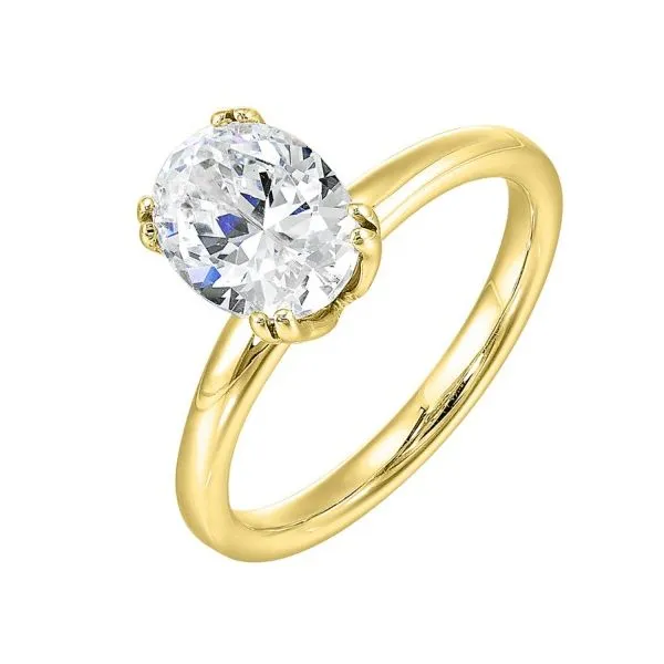 14Kt Yellow Gold Tulip Style Solitaire Engagement Ring Erickson Jewelers Iron Mountain, MI