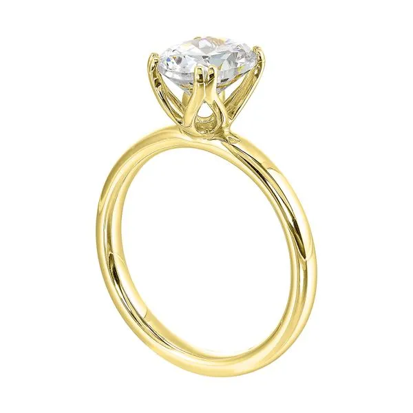14Kt Yellow Gold Tulip Style Solitaire Engagement Ring Erickson Jewelers Iron Mountain, MI