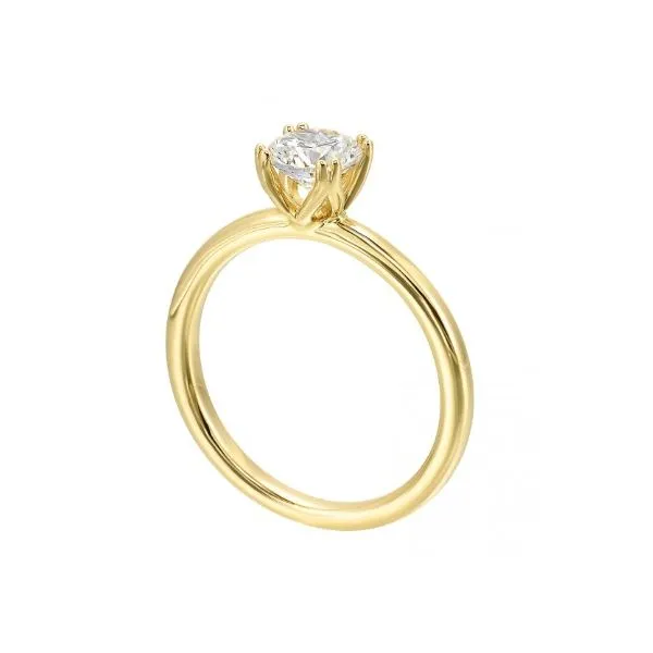 14Kt Yellow Gold Tulip Style Double Prong Solitaire Engagement Ring Erickson Jewelers Iron Mountain, MI