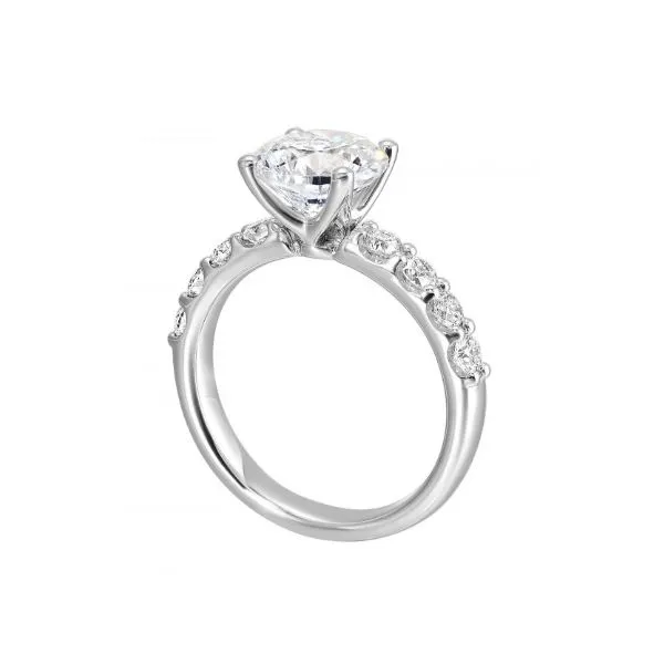 14Kt White Gold Single Row Diamond Engagement Ring Erickson Jewelers Iron Mountain, MI
