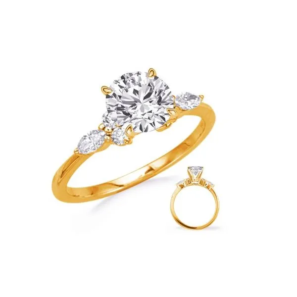 14 Karat Yellow Gold Diamond Engagement Ring Erickson Jewelers Iron Mountain, MI