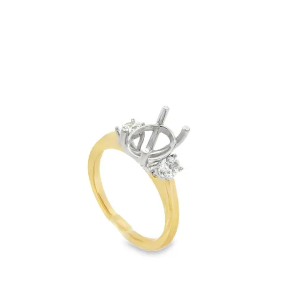 14Kt Yellow & White Gold Diamond Engagement Ring Erickson Jewelers Iron Mountain, MI