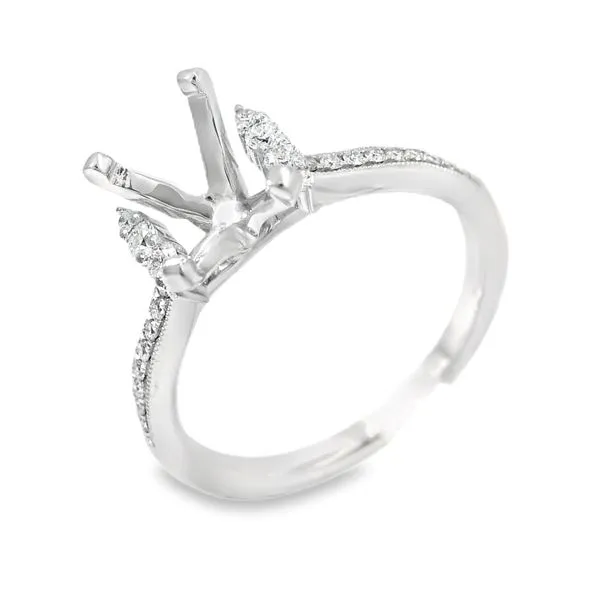 14Kt White Gold Diamond Engagement Ring Image 2 Erickson Jewelers Iron Mountain, MI