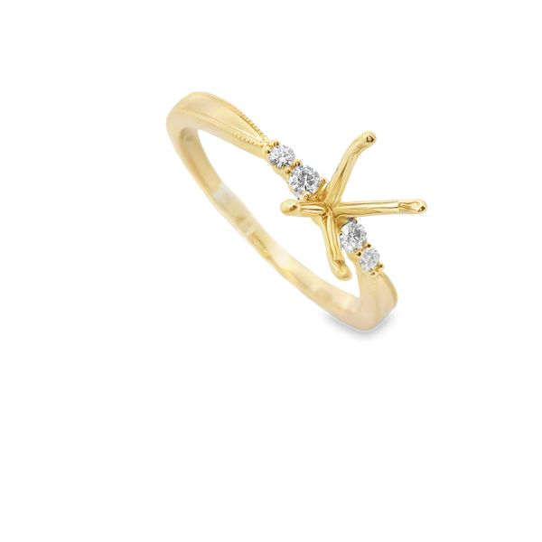 14Kt Yellow Gold 5 Stone Style Engagement Ring Erickson Jewelers Iron Mountain, MI