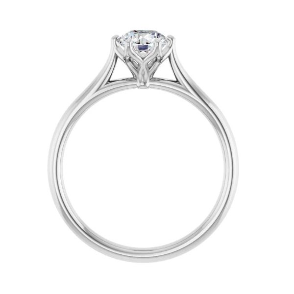 Solitaire Engagement Ring in 14K White Gold Image 2 Erickson Jewelers Iron Mountain, MI