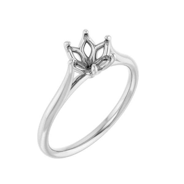 Solitaire Engagement Ring in 14K White Gold Erickson Jewelers Iron Mountain, MI