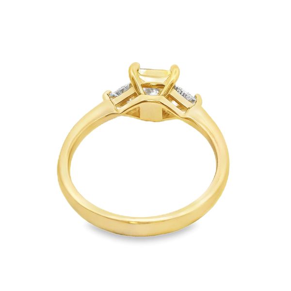 Custom Designed 3 Stone Gold Ring Image 3 Erickson Jewelers Iron Mountain, MI