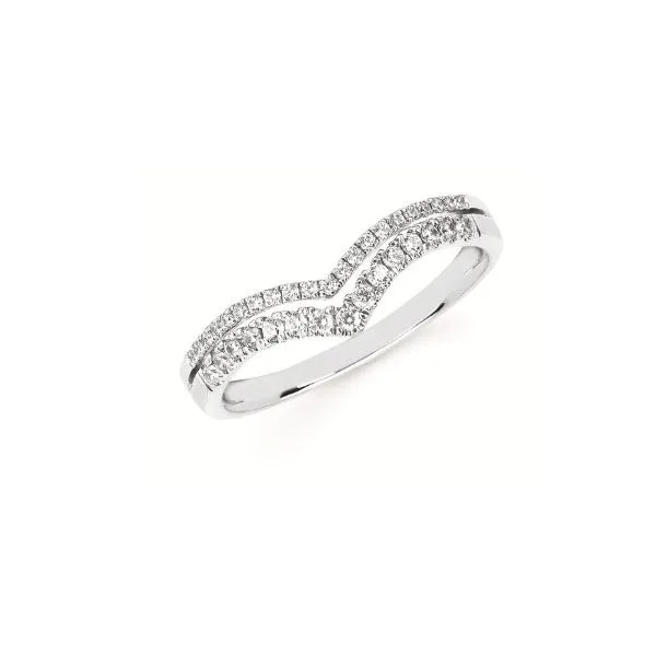 14Kt White Gold Double Chevron Diamond Wrap Erickson Jewelers Iron Mountain, MI