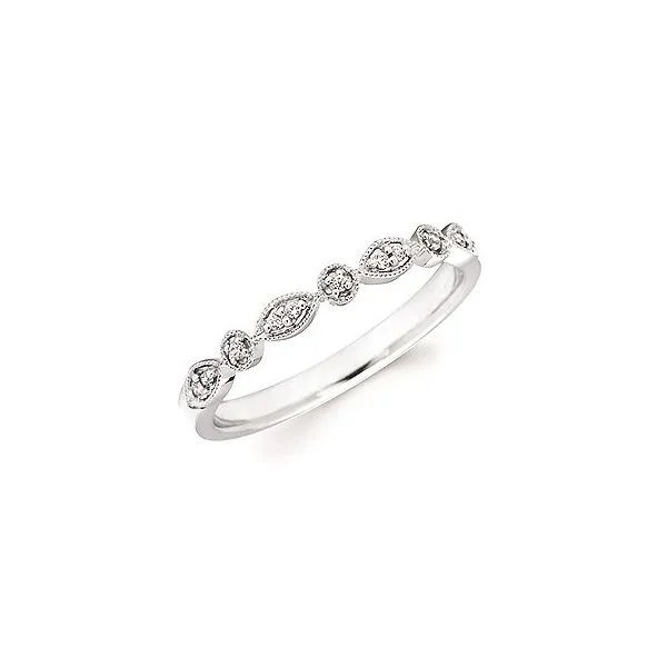 White Gold Diamond Band Erickson Jewelers Iron Mountain, MI