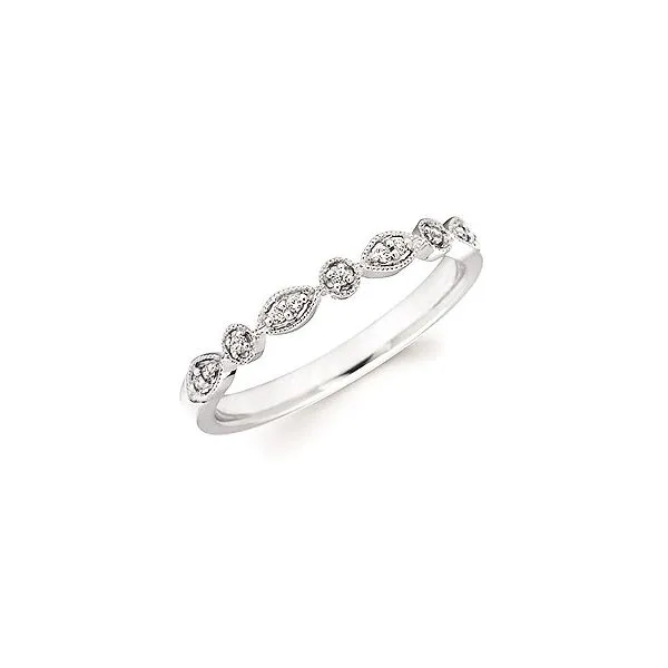 White Gold Diamond Band Erickson Jewelers Iron Mountain, MI